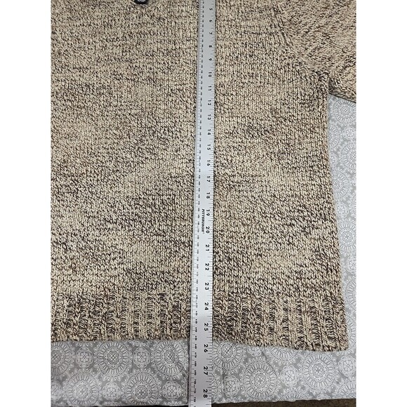 Bowen & Wright Menswear Lambswool Blend V Neck Sweater Brown Beige XL Yak Alpaca - Picture 4 of 6